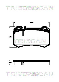 TRISCAN 8110 23039 Bromsbeläggssats, skivbroms