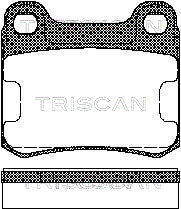 TRISCAN 8110 23115 Bromsbeläggssats, skivbroms