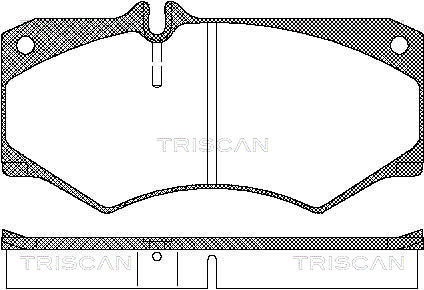 TRISCAN 8110 23774 Bromsbeläggssats, skivbroms