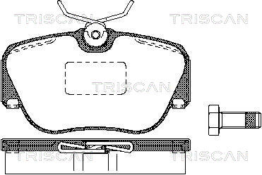 TRISCAN 8110 23936 Bromsbeläggssats, skivbroms