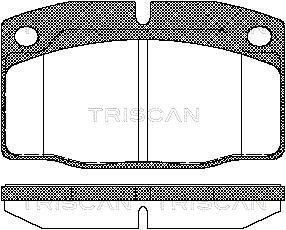 TRISCAN 8110 24234 Bromsbeläggssats, skivbroms