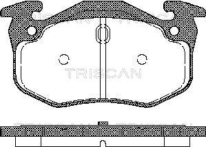 TRISCAN 8110 25018 Bromsbeläggssats, skivbroms