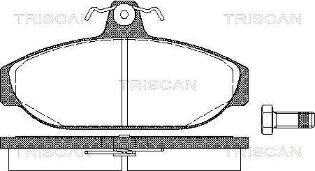 TRISCAN 8110 27150 Bromsbeläggssats, skivbroms