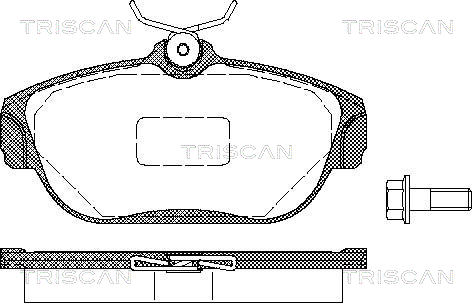 TRISCAN 8110 27963 Bromsbeläggssats, skivbroms