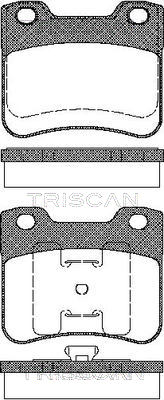 TRISCAN 8110 28005 Bromsbeläggssats, skivbroms