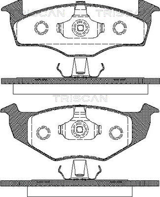 TRISCAN 8110 29017 Bromsbeläggssats, skivbroms