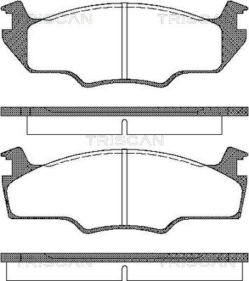 TRISCAN 8110 29102 Bromsbeläggssats, skivbroms