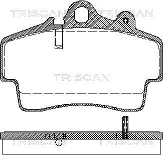 TRISCAN 8110 29162 Bromsbeläggssats, skivbroms