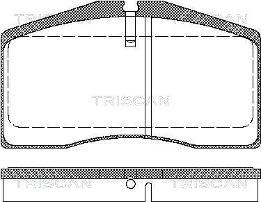 TRISCAN 8110 29164 Bromsbeläggssats, skivbroms