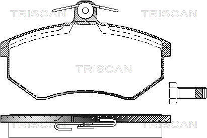 TRISCAN 8110 29934 Bromsbeläggssats, skivbroms