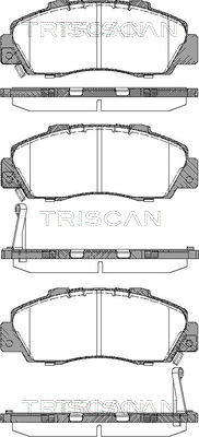 TRISCAN 8110 40004 Bromsbeläggssats, parperingsbroms