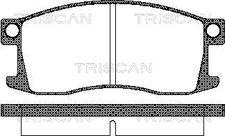 TRISCAN 8110 40054 Bromsbeläggssats, skivbroms