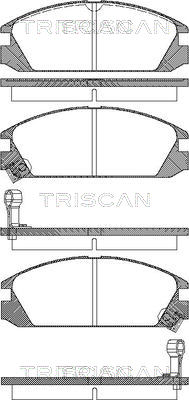 TRISCAN 8110 40853 Bromsbeläggssats, skivbroms