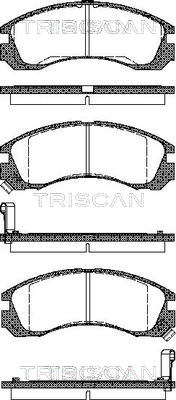 TRISCAN 8110 42002 Bromsbeläggssats, skivbroms