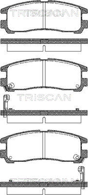 TRISCAN 8110 42006 Bromsbeläggssats, skivbroms