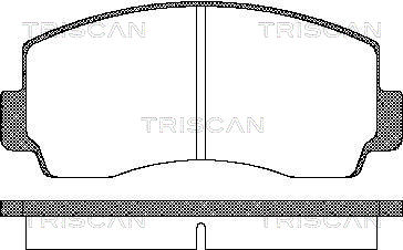 TRISCAN 8110 42021 Bromsbeläggssats, skivbroms