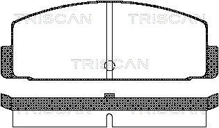 TRISCAN 8110 42908 Bromsbeläggssats, skivbroms