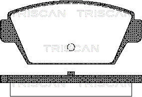 TRISCAN 8110 42909 Bromsbeläggssats, skivbroms