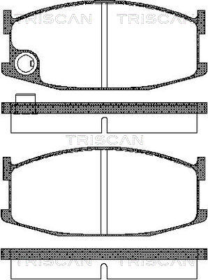 TRISCAN 8110 50061 Bromsbeläggssats, skivbroms
