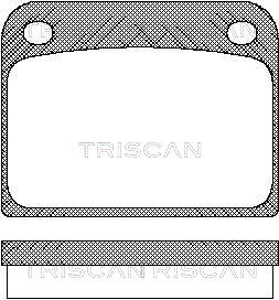 TRISCAN 8110 65605 Bromsbeläggssats, skivbroms