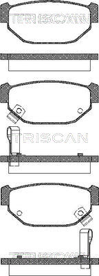 TRISCAN 8110 68983 Bromsbeläggssats, skivbroms