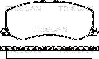 TRISCAN 8110 69005 Bromsbeläggssats, skivbroms