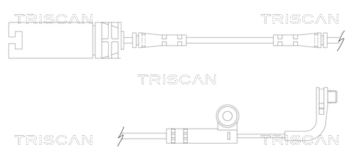 TRISCAN 8115 11026 Varningssensor, bromsbeläggslitage