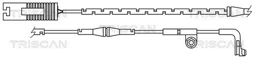 TRISCAN 8115 11028 Varningssensor, bromsbeläggslitage