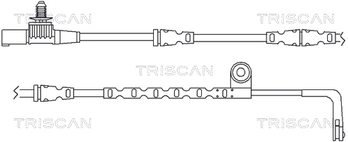 TRISCAN 8115 17012 Varningssensor, bromsbeläggslitage