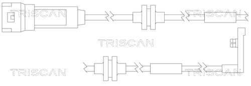 TRISCAN 8115 24014 Varningssensor, bromsbeläggslitage