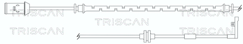 TRISCAN 8115 24017 Varningssensor, bromsbeläggslitage