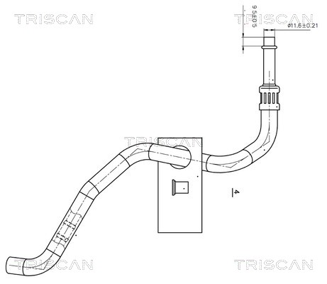 TRISCAN 8516 11002 Hydraulikschlauch, Lenkung