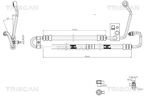 TRISCAN 8516 11004 Hydraulikschlauch, Lenkung