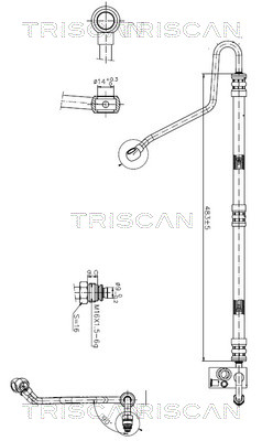 TRISCAN 8516 11007 Hydraulikschlauch, Lenkung