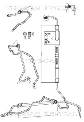 TRISCAN 8516 11009 Hydraulikschlauch, Lenkung
