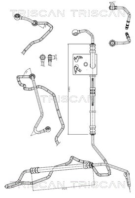 TRISCAN 8516 11010 Hydraulikschlauch, Lenkung
