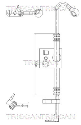 TRISCAN 8516 11030 Hydraulikschlauch, Lenkung