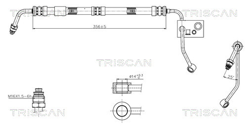 TRISCAN 8516 11033 Hydraulikschlauch, Lenkung