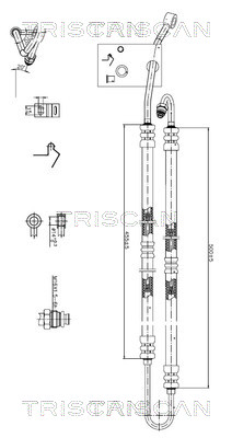 TRISCAN 8516 11036 Hydraulikschlauch, Lenkung