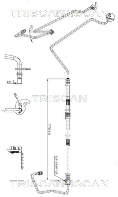 TRISCAN 8516 16020 Hydraulikschlauch, Lenkung