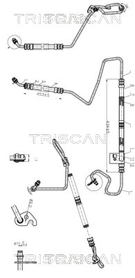 TRISCAN 8516 16023 Hydraulikschlauch, Lenkung