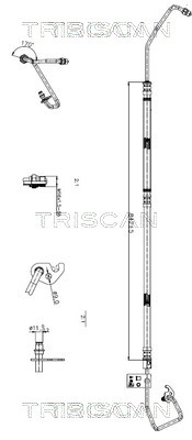 TRISCAN 8516 16027 Hydraulikschlauch, Lenkung
