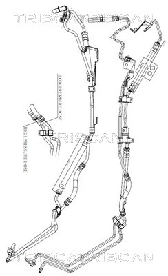 TRISCAN 8516 16038 Hydraulikschlauch, Lenkung
