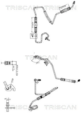 TRISCAN 8516 16044 Hydraulikschlauch, Lenkung