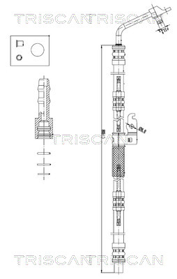 TRISCAN 8516 17001 Hydraulikschlauch, Lenkung