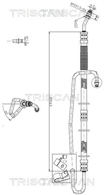 TRISCAN 8516 23006 Hydraulikschlauch, Lenkung