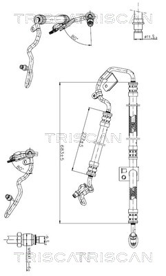 TRISCAN 8516 23009 Hydraulikschlauch, Lenkung