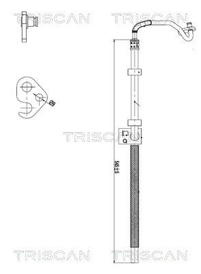 TRISCAN 8516 23010 Hydraulická hadica pre riadenie