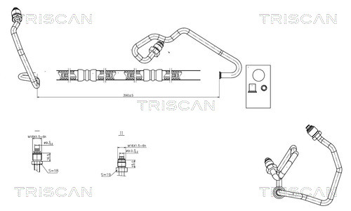 TRISCAN 8516 24002 Hydraulikschlauch, Lenkung