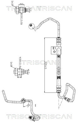 TRISCAN 8516 24003 Hydraulikschlauch, Lenkung